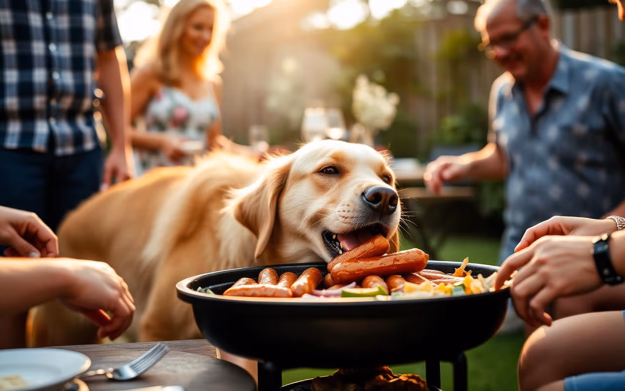 The day the dog stole the sausages at the family BBQ