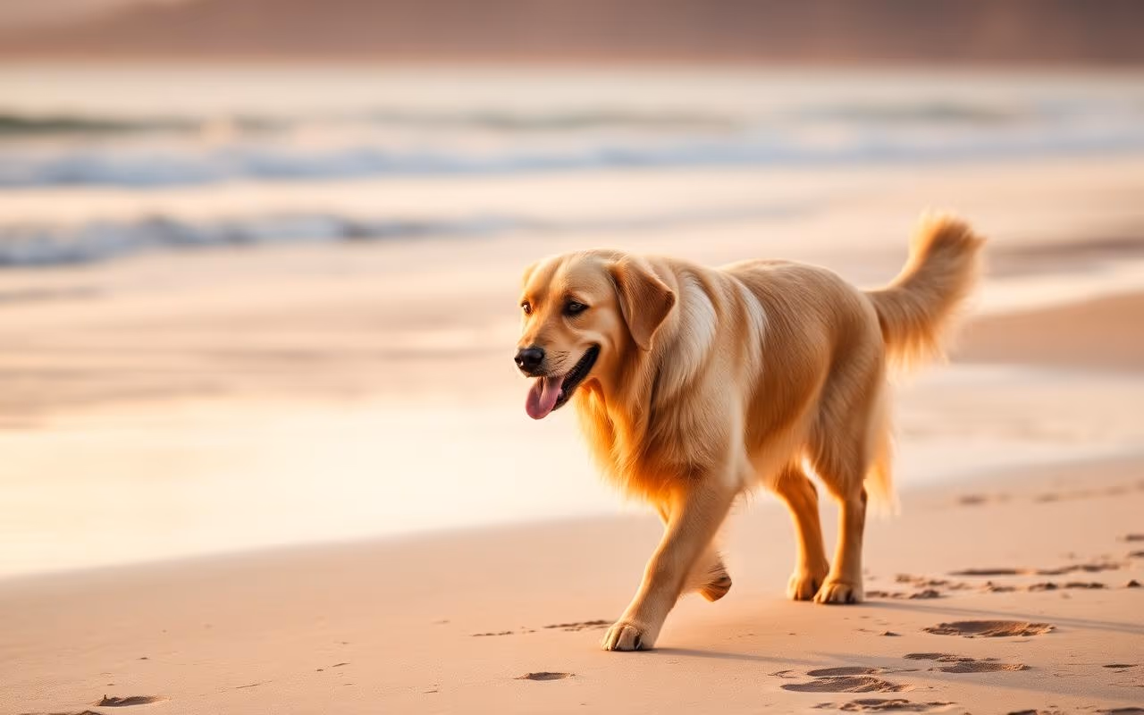 Pearl insists on her morning beach walk