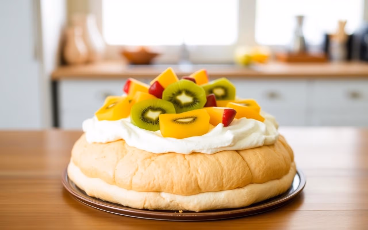 First pavlova with the grandkids