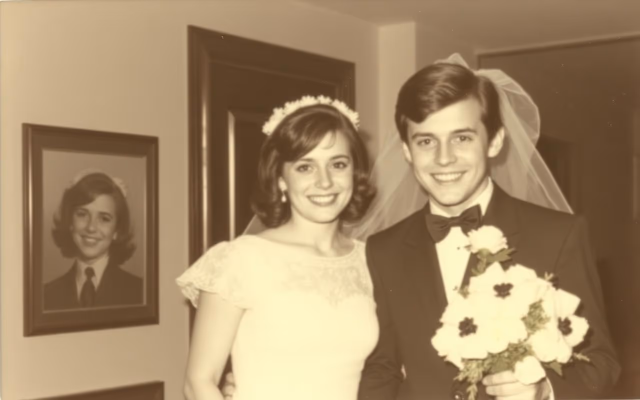 A photo from our wedding day, 1968